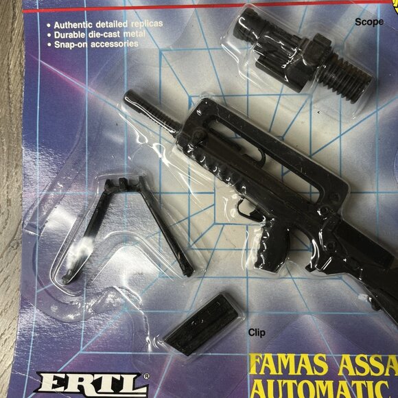 ERTL Force One Die-cast Metal Famas Assault Automatic Rifle Set #4976 - 1989 a - Picture 12 of 12